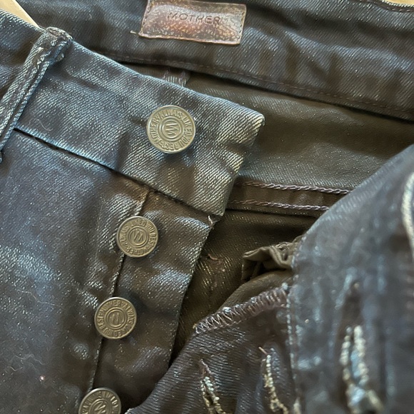 MOTHER The Pixie Jeans Beyond A Shadow Of A Doubt Wash Button Fly Size 24” - Picture 8 of 8